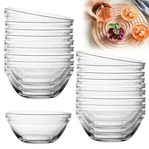 WANDGU 20 Stück Glas Runden Sojasauce Schälchen: Durchmesser 7.5cm Mini Schüssel Rundenische Sojasauce Teller, Snackschale Dip-Saucen-Set, Sushi Schälchen, Dessertschalen, Dip Schälchen für Sauce WANDGU 20 Stück Glas Runden Sojasauce Schälchen: Durchmesser 7.5cm Mini Schüssel Rundenische Sojasauce Teller, Snackschale Dip-Saucen-Set, Sushi Schälchen, Dessertschalen, Dip Schälchen für Sauce von WANDGU