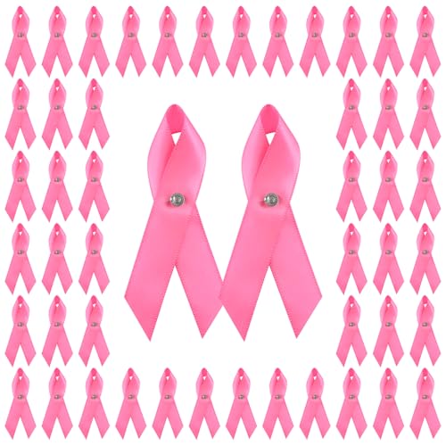 WANDIC 100 Stück Brustkrebs Brosche, Pink Ribbon Pin, Rosa Band Bewusstseins Satinband Broschen Abzeichen für Frauen öffentliche Aktivität Party Oktobe Wohltätigkeitsorganisationen Dekoration WANDIC 100 Stück Brustkrebs Brosche, Pink Ribbon Pin, Rosa Band Bewusstseins Satinband Broschen Abzeichen für Frauen öffentliche Aktivität Party Oktobe Wohltätigkeitsorganisationen Dekoration von WANDIC