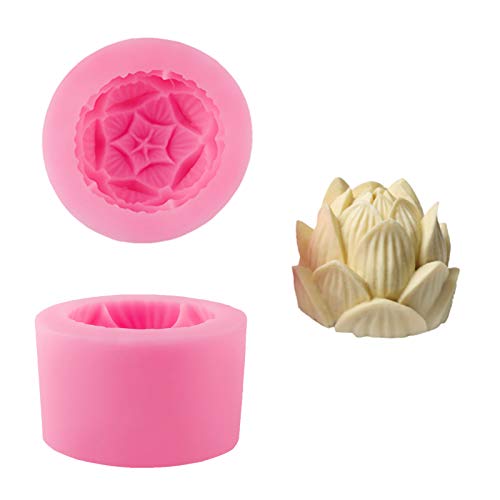 WANDIC Silikonformen, 1 Stck 3D Lotus Kerzenform Werkzeug Zur Kerzenherstellung Blumenseifenformen Zum Gießen von Polymer Clay Seifenkerzen Machen Handgemachtes Projekt WANDIC Silikonformen, 1 Stck 3D Lotus Kerzenform Werkzeug Zur Kerzenherstellung Blumenseifenformen Zum Gießen von Polymer Clay Seifenkerzen Machen Handgemachtes Projekt von WANDIC