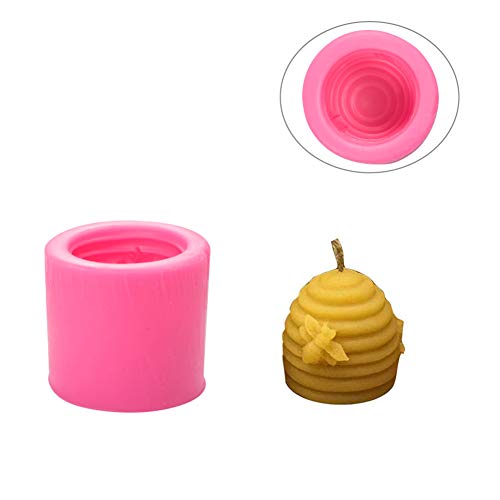 WANDIC Silikonkerzenform, 1 Stück Bienenwabenform Zylinder Silikonform für DIY Candle Soap Clay Crafts WANDIC Silikonkerzenform, 1 Stück Bienenwabenform Zylinder Silikonform für DIY Candle Soap Clay Crafts von WANDIC