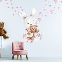 Hase Mit Teddy V270 Wandtattoo Kinderzimmer Wandaufkleber Sticker Aufkleber Herzen Bär Teddybär Herz Mädchen Herzchen Hase Mit Teddy V270 Wandtattoo Kinderzimmer Wandaufkleber Sticker Aufkleber Herzen Bär Teddybär Herz Mädchen Herzchen von WANDKIND