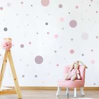 Kreis Set 60 Stück Wandtattoo Für Kinderzimmer V336 Aufkleber Sticker Wandaufkleber Punkte Dots Klebepunkte | Altrosa Kreis Set 60 Stück Wandtattoo Für Kinderzimmer V336 Aufkleber Sticker Wandaufkleber Punkte Dots Klebepunkte | Altrosa von WANDKIND
