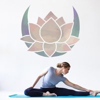 Lotusblume & Mond Wandtattoo Set V204 Aufkleber Wandsticker Lotusblüte Lotus Lotos Halbmond Yoga Joga Studio Sticker Klebefolie Lotusblume & Mond Wandtattoo Set V204 Aufkleber Wandsticker Lotusblüte Lotus Lotos Halbmond Yoga Joga Studio Sticker Klebefolie von WANDKIND