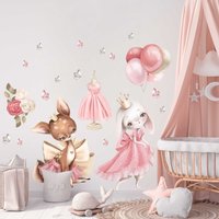 Prinzessin Wandtattoo Kinderzimmer Deko V385 Wandaufkleber Sticker Aufkleber Mädchenzimmer Hase Reh Schmetterling Prinzessinnen Zimmer Prinzessin Wandtattoo Kinderzimmer Deko V385 Wandaufkleber Sticker Aufkleber Mädchenzimmer Hase Reh Schmetterling Prinzessinnen Zimmer von WANDKIND