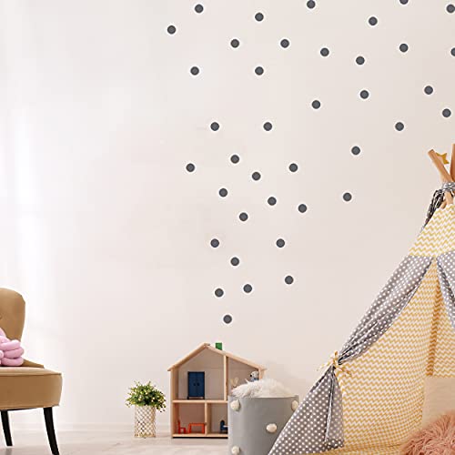 Punkte Set 108 Stück Wandtattoo für Babyzimmer V293 Aufkleber Sticker Kreis Wandaufkleber Kinderzimmer Punkte Dots Klebepunkte in verschiedenen Farben (Betongrau) von WANDKIND