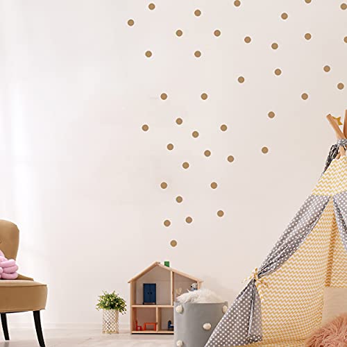 Punkte Set 108 Stück Wandtattoo für Babyzimmer V293 Aufkleber Sticker Kreis Wandaufkleber Kinderzimmer Punkte Dots Klebepunkte in verschiedenen Farben (Hellbraun) von WANDKIND