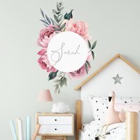 Rose Im Kranz Mit Wunschname V297 Wandtattoo Personalisierbar Aufkleber Sticker Kinderzimmer Namensaufkleber Name Wunschnamen Türaufkleber Rose Im Kranz Mit Wunschname V297 Wandtattoo Personalisierbar Aufkleber Sticker Kinderzimmer Namensaufkleber Name Wunschnamen Türaufkleber von WANDKIND