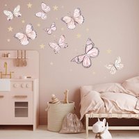 Schmetterling Set V210 Wandtattoo Aufkleber Schmetterlinge Wandaufkleber Sticker Wandfolie Kinderzimmer Mädchenzimmer Wand Deko Schwarm Schmetterling Set V210 Wandtattoo Aufkleber Schmetterlinge Wandaufkleber Sticker Wandfolie Kinderzimmer Mädchenzimmer Wand Deko Schwarm von WANDKIND