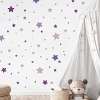 Sterne Aufkleber 94 Stück Wandtattoo Für Babyzimmer V281 Sticker Sternchen Wandaufkleber Kinderzimmer Stern Set | Violette Sterne Aufkleber 94 Stück Wandtattoo Für Babyzimmer V281 Sticker Sternchen Wandaufkleber Kinderzimmer Stern Set | Violette von WANDKIND