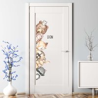 Türsticker Kinderzimmer T105 Baby Eule Fuchs Hase Bär Igel Waschbär Sticker Tür Aufkleber Babyzimmer Türsticker Kinderzimmer T105 Baby Eule Fuchs Hase Bär Igel Waschbär Sticker Tür Aufkleber Babyzimmer von WANDKIND