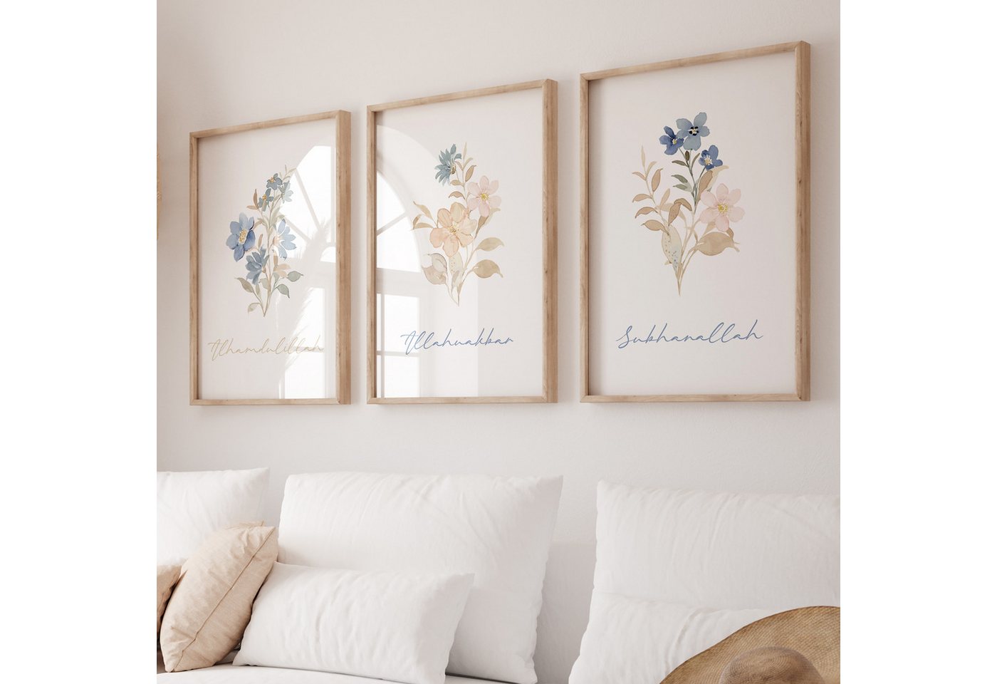 WANDKIND Poster Alhamdulillah, Allahuakbar & SubhanAllah Set Premium IP711, Islamisches Poster WANDKIND Poster Alhamdulillah, Allahuakbar & SubhanAllah Set Premium IP711, Islamisches Poster von WANDKIND