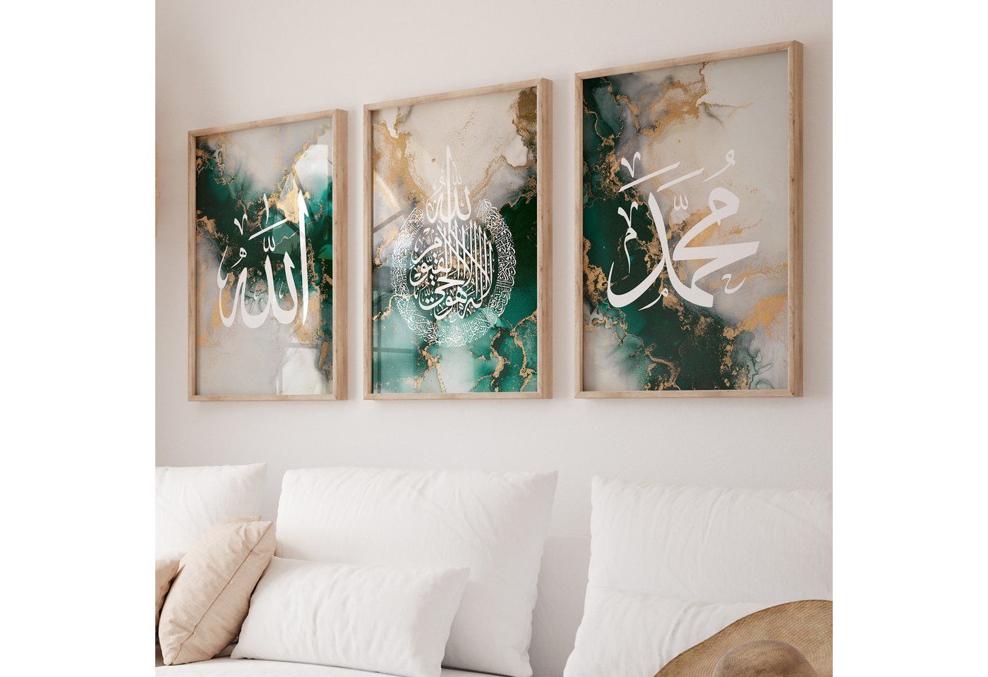 WANDKIND Poster Allah Muhammad Set Premium IP710, Islamisches Poster WANDKIND Poster Allah Muhammad Set Premium IP710, Islamisches Poster von WANDKIND