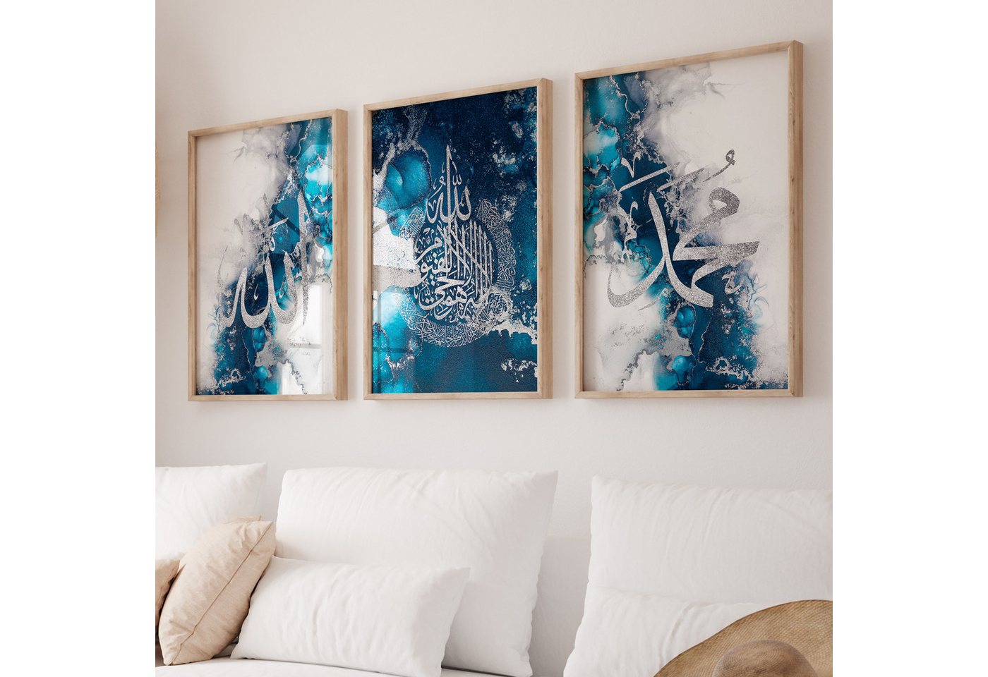 WANDKIND Poster Allah Muhammad Set Premium IP717, Islamisches Poster WANDKIND Poster Allah Muhammad Set Premium IP717, Islamisches Poster von WANDKIND