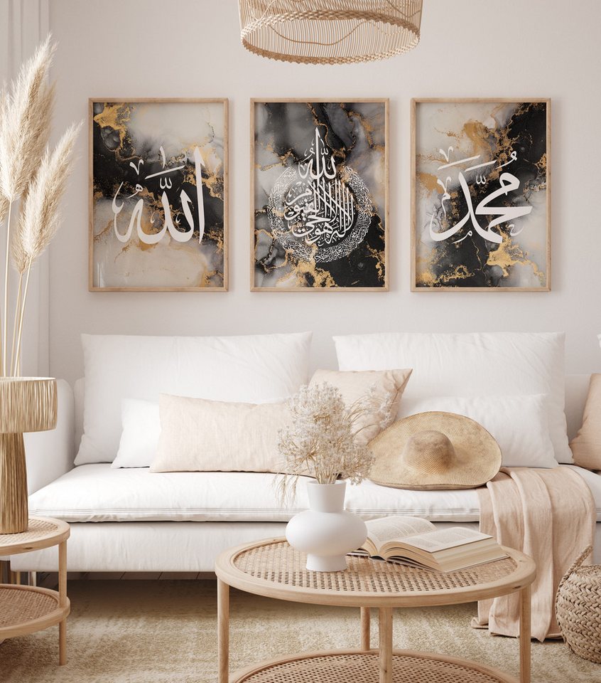 WANDKIND Poster Allah & Muhammad Set Premium IP718, ISlamisches Poster WANDKIND Poster Allah & Muhammad Set Premium IP718, ISlamisches Poster von WANDKIND