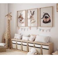 Wandbild 3Er Set Premium P774/Royal Forest Kinderzimmer Poster Deko Wandbilder Bilder Wandbild 3Er Set Premium P774/Royal Forest Kinderzimmer Poster Deko Wandbilder Bilder von WANDKIND
