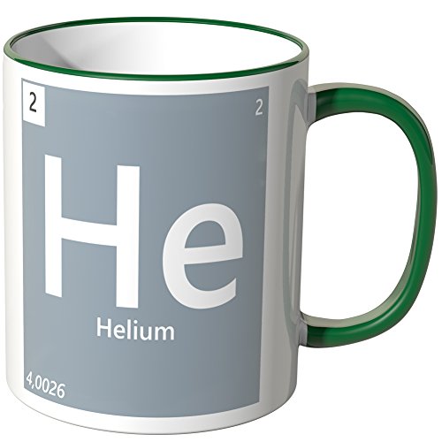 WANDKINGS® Tasse, Element Helium He - GRÜN von WANDKINGS