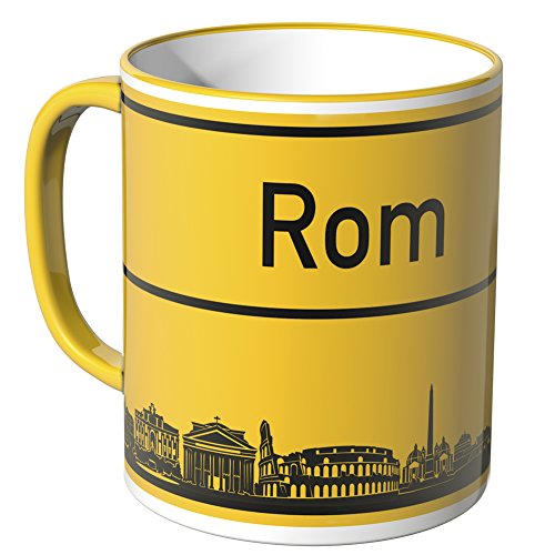 WANDKINGS® Tasse, Skyline Rom - GELB von WANDKINGS