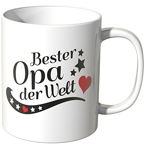 WANDKINGS® Tasse, Spruch: Bester Opa der Welt - Weiß von WANDKINGS