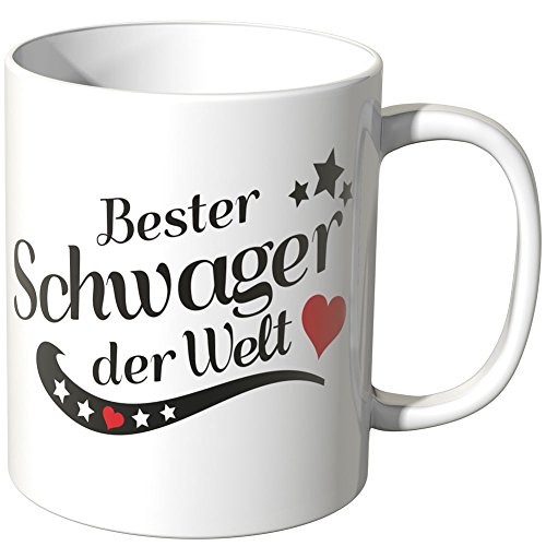 WANDKINGS® Tasse, Spruch: Bester Schwager der Welt - Weiß von WANDKINGS