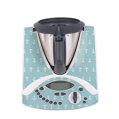 WANDKINGS Aufkleber Skin Sticker für Thermomix TM31, Anker Mint von WANDKINGS