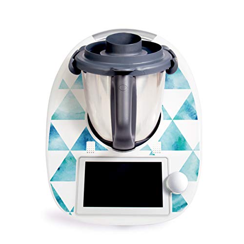 WANDKINGS Aufkleber Sticker für Thermomix TM6, Aqua Triangle von WANDKINGS