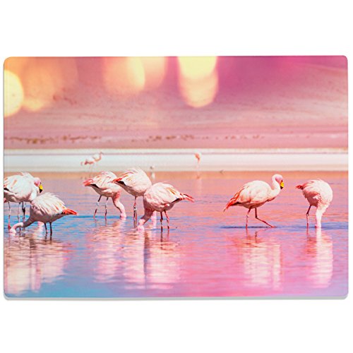 WANDKINGS Glasschneidebrett „Flamingos im Wasser“ - Motiv wählbar - Glasschneideplatte, Schneidebrett aus Glas, Frühstücksbrettchen WANDKINGS Glasschneidebrett „Flamingos im Wasser“ - Motiv wählbar - Glasschneideplatte, Schneidebrett aus Glas, Frühstücksbrettchen von WANDKINGS