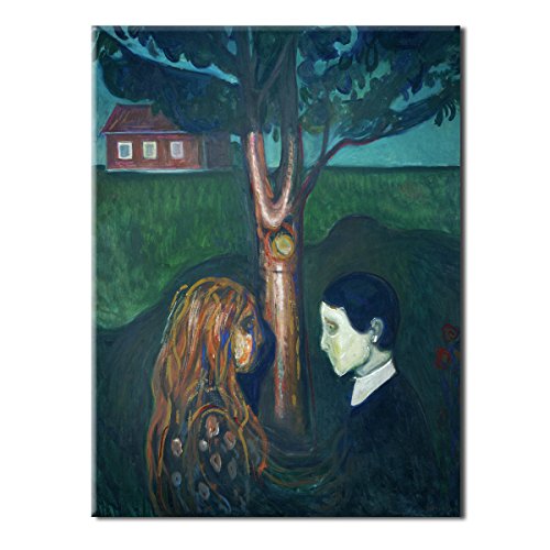 WANDKINGS Leinwandbild Aug in Aug von Edvard Munch / 30 x 40 cm/auf Keilrahmen von WANDKINGS