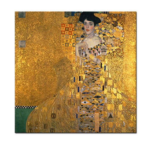 WANDKINGS Leinwandbild Bildnis der Adele Bloch-Bauer von Gustav Klimt / 40 x 40 cm/auf Keilrahmen von WANDKINGS