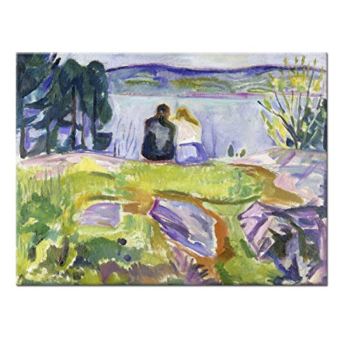 WANDKINGS Leinwandbild Frühling von Edvard Munch / 40 x 30 cm/auf Keilrahmen von WANDKINGS