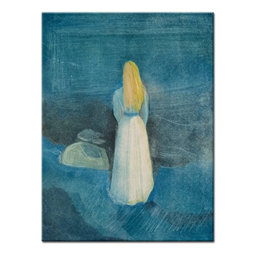 WANDKINGS Leinwandbild Mädchen am Strand von Edvard Munch / 30 x 40 cm/auf Keilrahmen WANDKINGS Leinwandbild Mädchen am Strand von Edvard Munch / 30 x 40 cm/auf Keilrahmen von WANDKINGS