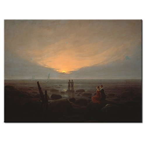 WANDKINGS Leinwandbild Mondaufgang über dem Meer von Caspar David Friedrich / 80 x 60 cm/auf Keilrahmen WANDKINGS Leinwandbild Mondaufgang über dem Meer von Caspar David Friedrich / 80 x 60 cm/auf Keilrahmen von WANDKINGS