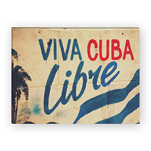 WANDKINGS Leinwandbild Viva Cuba Libre / 40 x 30 cm/auf Keilrahmen von WANDKINGS