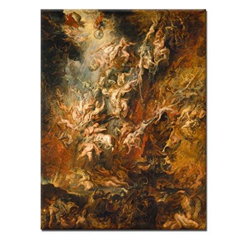 WANDKINGS LeinwandbildDer Höllensturz der Verdammten von Peter Paul Rubens / 60 x 80 cm/auf Keilrahmen von WANDKINGS