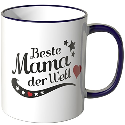 WANDKINGS Tasse, Spruch Beste Mama der Welt - LILA von WANDKINGS