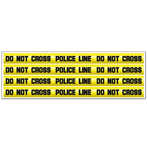 WANDKINGS Wandsticker Set DO NOT Cross - Crime Tape Absperrband von WANDKINGS