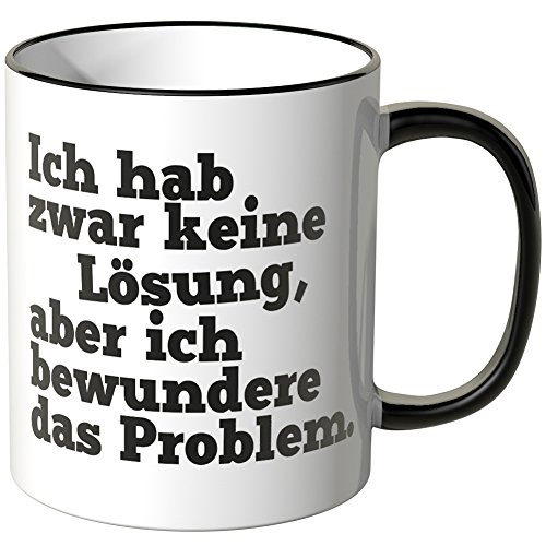 WANDKINGS Ich hab keinerlei Lösung ... schwarz von WANDKINGS