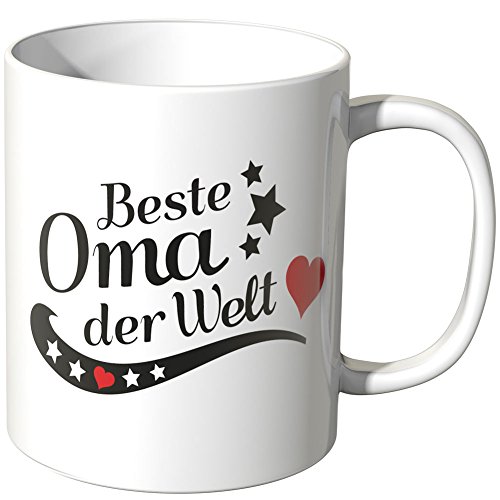 WANDKINGS® Tasse, Spruch: Beste Oma der Welt - Weiß von WANDKINGS