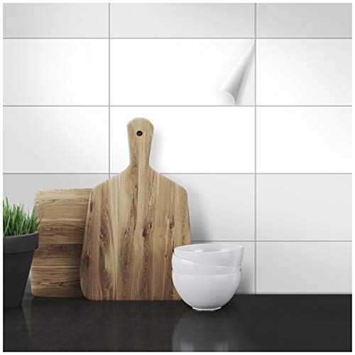 Wandkings Fliesenaufkleber - 30 x 60 cm, 20 Stück für Fliesen in Badezimmer, Küche & mehr von WANDKINGS