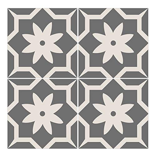 Wandkings Bodenfliesenaufkleber 4er Set - Wähle ein Muster & Größe - "Luisa" - 25 x 25 cm Wandkings Bodenfliesenaufkleber 4er Set - Wähle ein Muster & Größe - "Luisa" - 25 x 25 cm von WANDKINGS