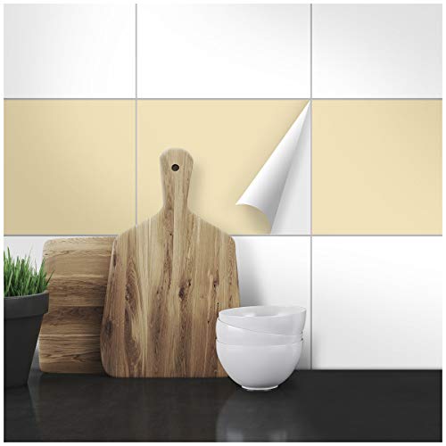 Wandkings Fliesenaufkleber - Wähle eine Farbe & Größe - Beige Seidenmatt - 20 x 25 cm - 20 Stück für Fliesen in Küche, Bad & mehr Wandkings Fliesenaufkleber - Wähle eine Farbe & Größe - Beige Seidenmatt - 20 x 25 cm - 20 Stück für Fliesen in Küche, Bad & mehr von WANDKINGS