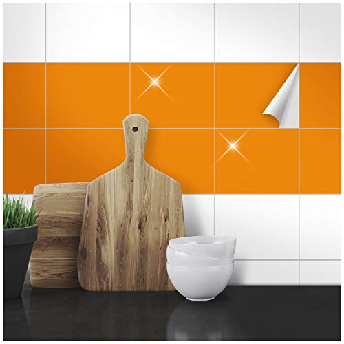 Wandkings Fliesenaufkleber - Wähle eine Farbe & Größe - Orange Glänzend - 14,5 x 19,5 cm - 20 Stück für Fliesen in Küche, Bad & mehr Wandkings Fliesenaufkleber - Wähle eine Farbe & Größe - Orange Glänzend - 14,5 x 19,5 cm - 20 Stück für Fliesen in Küche, Bad & mehr von WANDKINGS