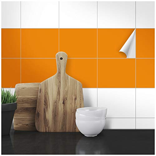 Wandkings Fliesenaufkleber - Wähle eine Farbe & Größe - Orange Seidenmatt - 15 x 20 cm - 20 Stück für Fliesen in Küche, Bad & mehr Wandkings Fliesenaufkleber - Wähle eine Farbe & Größe - Orange Seidenmatt - 15 x 20 cm - 20 Stück für Fliesen in Küche, Bad & mehr von WANDKINGS