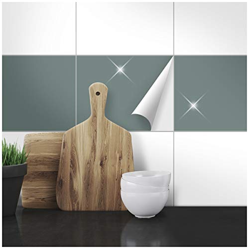 Wandkings Fliesenaufkleber für Küche und Badezimmer, 20,0 x 25,0 cm, 20 Stück - Farbe wählbar von WANDKINGS