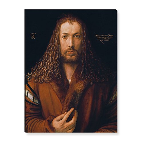 Wandkings Leinwandbilder von Albrecht Dürer - Wähle ein Motiv & Größe: "Selbstbildnis im Pelzrock" - 30 x 40 cm von WANDKINGS