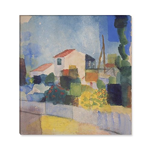 Wandkings Leinwandbilder von August Macke - Wähle ein Motiv & Größe: "Das helle Haus" - 60 x 60 cm Wandkings Leinwandbilder von August Macke - Wähle ein Motiv & Größe: "Das helle Haus" - 60 x 60 cm von WANDKINGS