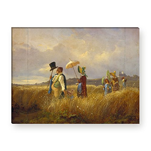 Wandkings Leinwandbilder von Carl Spitzweg - Wähle ein Motiv & Größe: "Der Sonntagsspaziergang" - 40 x 30 cm Wandkings Leinwandbilder von Carl Spitzweg - Wähle ein Motiv & Größe: "Der Sonntagsspaziergang" - 40 x 30 cm von WANDKINGS