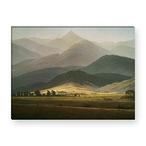 Wandkings Leinwandbilder von Caspar David Friedrich - Wähle ein Motiv & Größe:"Berglandschaft" - 80 x 60 cm von WANDKINGS