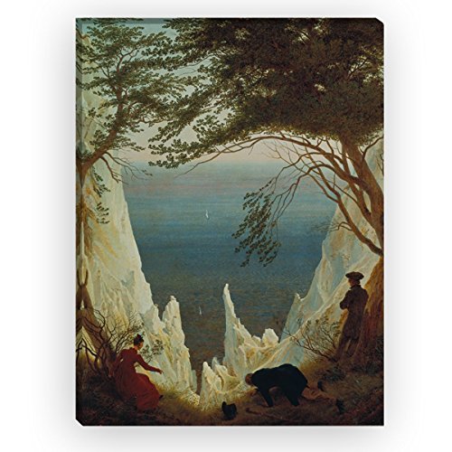 Wandkings Leinwandbilder von Caspar David Friedrich - Wähle ein Motiv & Größe:"Die Kreidefelsen von Rügen" - 30 x 40 cm von WANDKINGS