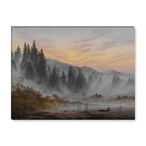 Wandkings Leinwandbilder von Caspar David Friedrich - Wähle ein Motiv & Größe: "Der Morgen 1 Bild" - 40 x 30 cm von WANDKINGS