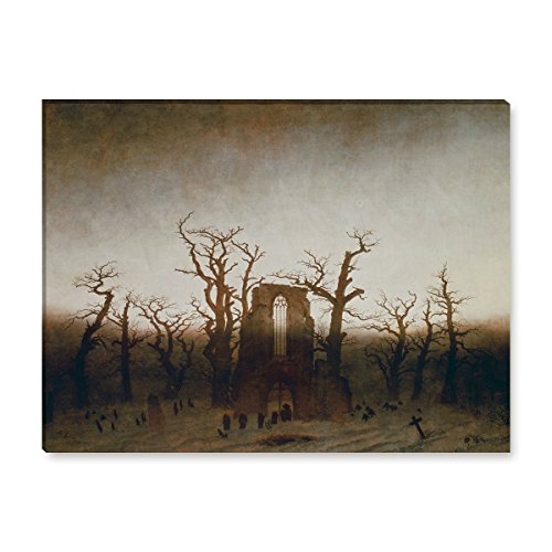 Wandkings Leinwandbilder von Caspar David Friedrich - Wähle EIN Motiv & Größe:Die Abtei im Eichwald - 40 x 30 cm Wandkings Leinwandbilder von Caspar David Friedrich - Wähle EIN Motiv & Größe:Die Abtei im Eichwald - 40 x 30 cm von WANDKINGS
